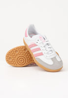ADIDAS ORIGINALS Sneakers SAMBA OG bianche e rosa da bambina JQ2024 . ADIDAS ORIGINALS 