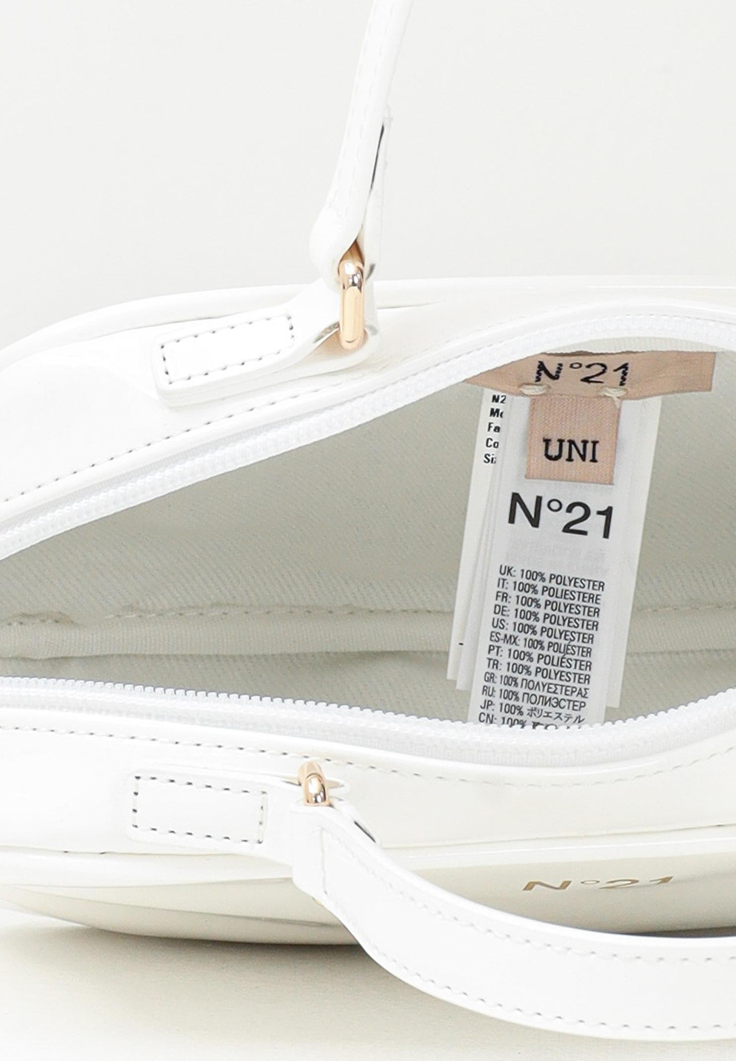 N21 Borsa a forma di cartella bianca da donna N2104PN0244 0N100 N21 