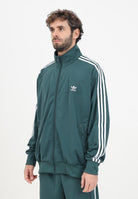 ADIDAS ORIGINALS Felpa con zip adicolor Classics Firebird verde da uomo IY9892  ADIDAS ORIGINALS 