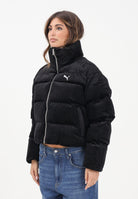 PUMA Piumino in velluto a coste Wardrobe Essentials nera da donna 632171 01 PUMA 