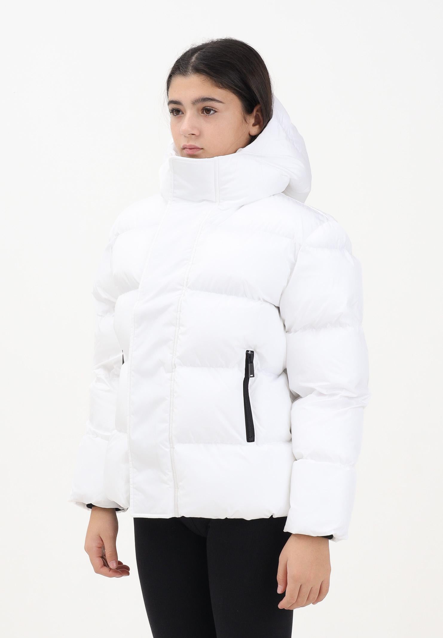 DSQUARED2 Piumino bianco per donna, ragazzi e bambini con logo DQ1090D00BN DQ100 DSQUARED2 