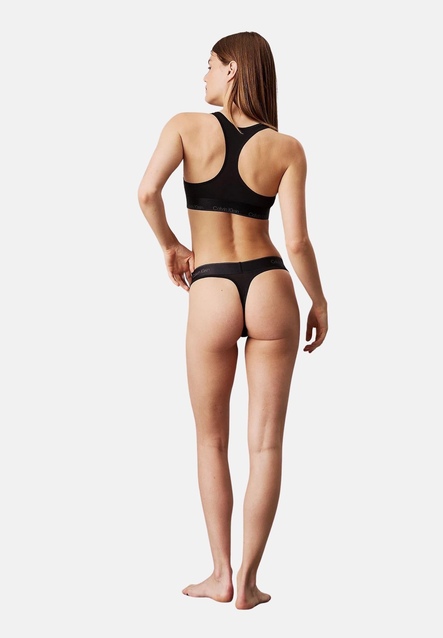 CALVIN KLEIN Set intimo nero da donna composto da brassière e perizoma 000QF8000E UB1 CALVIN KLEIN 