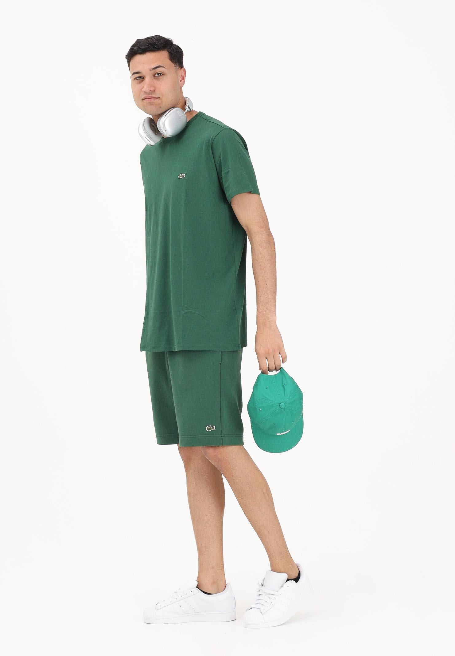 LACOSTE Shorts sportivo verde per uomo e donna con logo GH9860 132 LACOSTE 