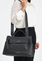 ARMANI EXCHANGE Shopper nera da donna con tasca e logo XW001542AF17019 UC001 ARMANI EXCHANGE 