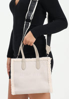 MARC ELLIS Borsa a mano Buby Suede M in morbido suede beige da donna BUBY-SUEDE-M TA MARC ELLIS 