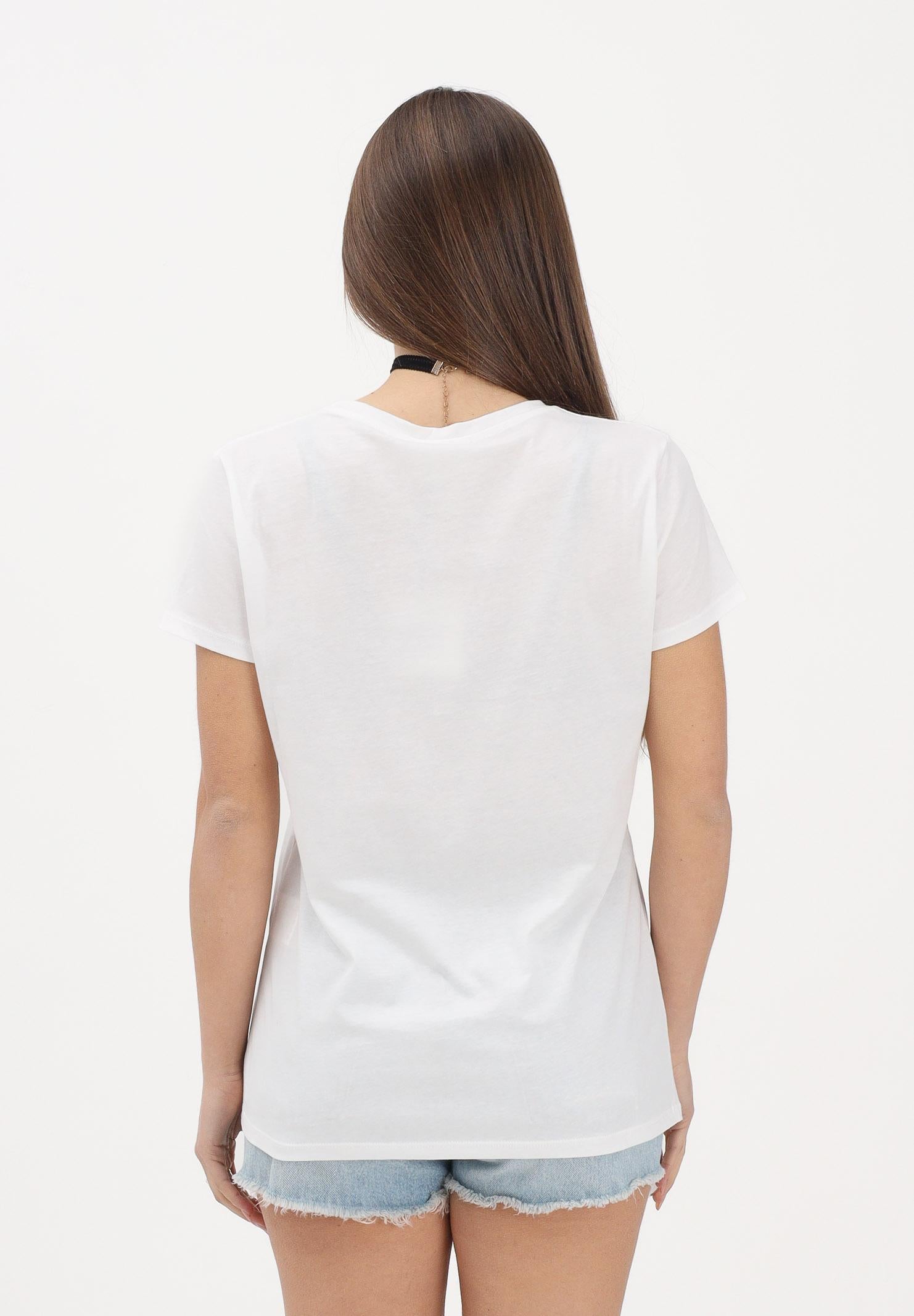 VICOLO T-shirt a manica corta bianca da donna con stampa "Che fastidio" RAB0545 02 VICOLO 