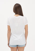 VICOLO T-shirt a manica corta bianca da donna con stampa "Che fastidio" RAB0545 02 VICOLO 