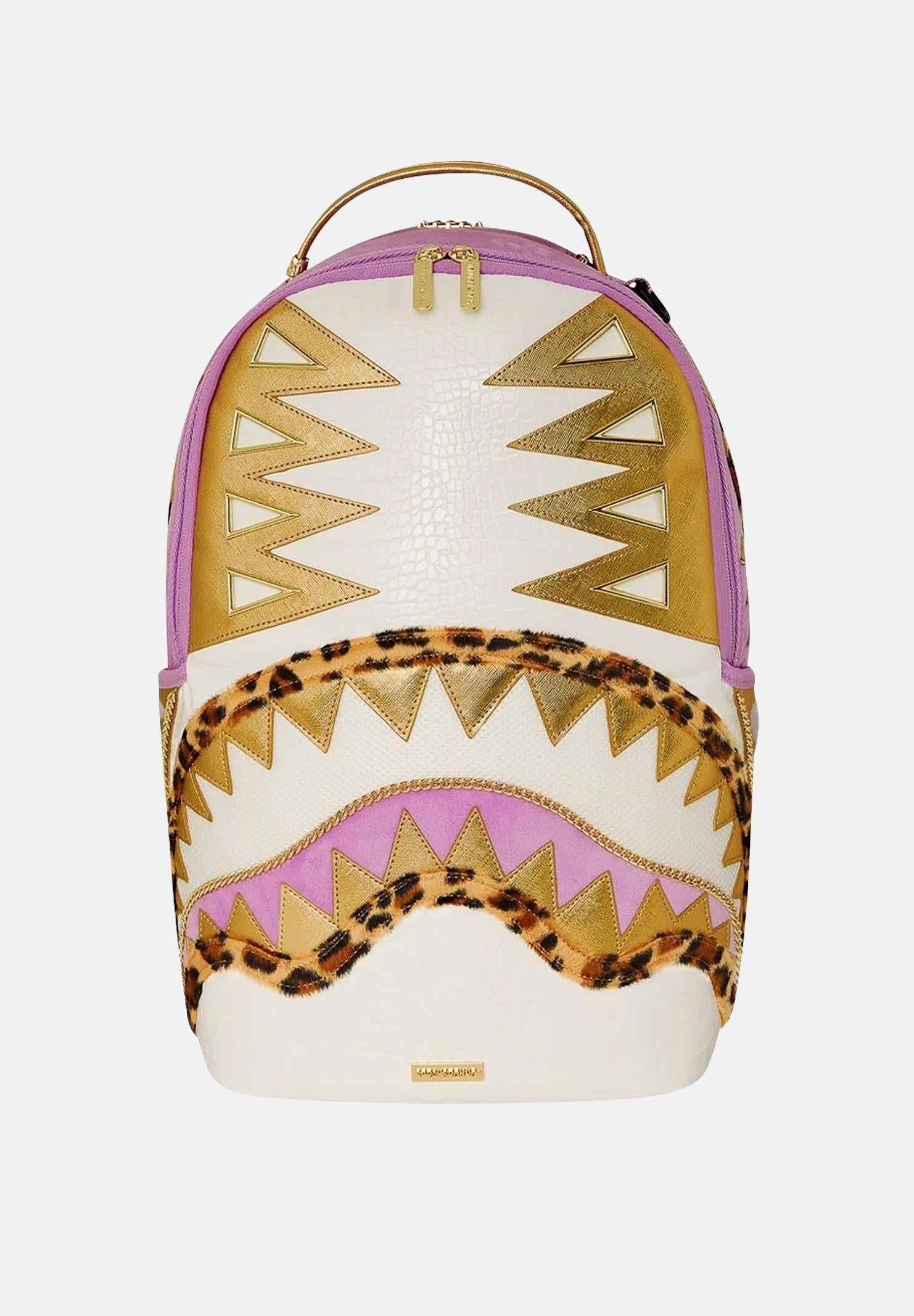 SPRAYGROUND Zaino Pink Safari Dlxsv panna da donna 910B7281NSZ  SPRAYGROUND 