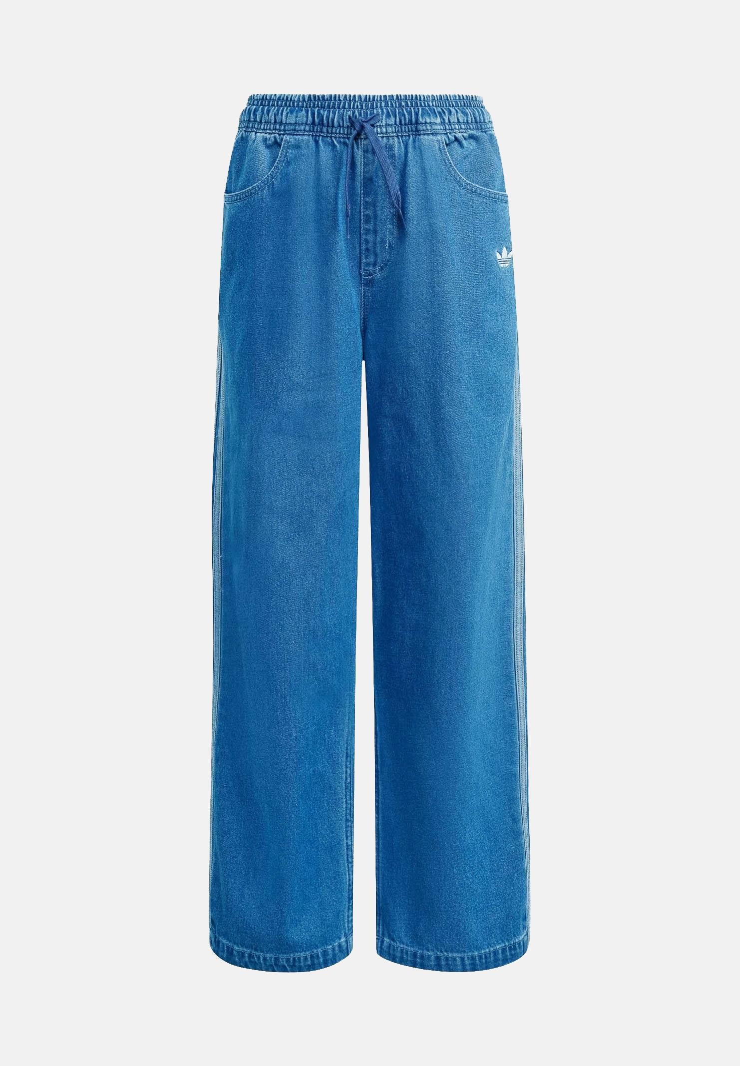 ADIDAS ORIGINALS Jeans Firebird Denim Track in denim medio per bambino e bambina KE2850 . ADIDAS ORIGINALS 