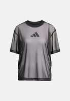 ADIDAS PERFORMANCE T-shirt a manica corta nera da donna in rete JM3737 . ADIDAS PERFORMANCE 