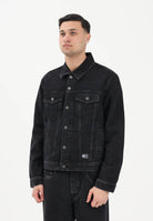 TOMMY JEANS Giubbotto in denim nero da uomo DM0DM22670 1BZ TOMMY JEANS 