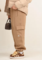 ADIDAS ORIGINALS Pantalone sportivo Essentials Fleece Cargo beige da donna JX7741  ADIDAS ORIGINALS 