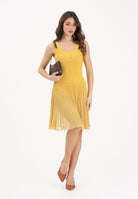 ELISABETTA FRANCHI Abito corto giallo da donna in maglia à jour AM10B61E2 EV4 ELISABETTA FRANCHI 
