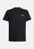 ADIDAS ORIGINALS T-shirt a manica corta nera per bambino e bambina con ricamo logo IW3495 . ADIDAS ORIGINALS 