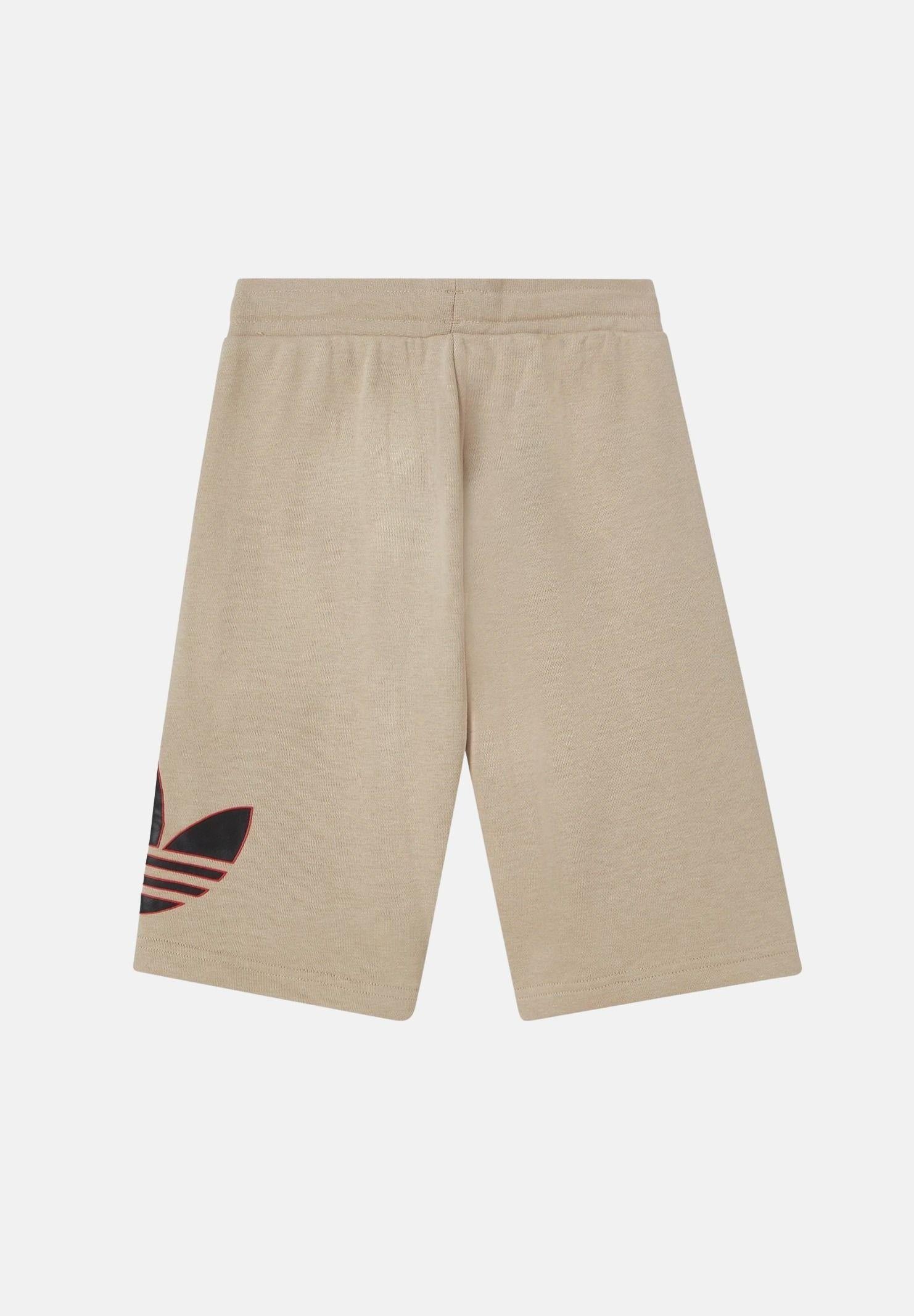 ADIDAS ORIGINALS Shorts sportivo TREFOIL beige per bambino e bambina KE2892 . ADIDAS ORIGINALS 