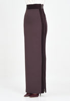 ELISABETTA FRANCHI Gonna lunga bordeuax da donna GO11156E2 EA4 ELISABETTA FRANCHI 