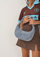 CALVIN KLEIN Borsa a spalla in denim chiaro da donna con logo LV04F3207G VGO CALVIN KLEIN 