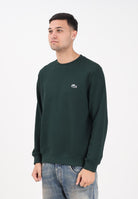 LACOSTE Felpa girocollo verde da uomo con patch logo SH7941 YZP LACOSTE 