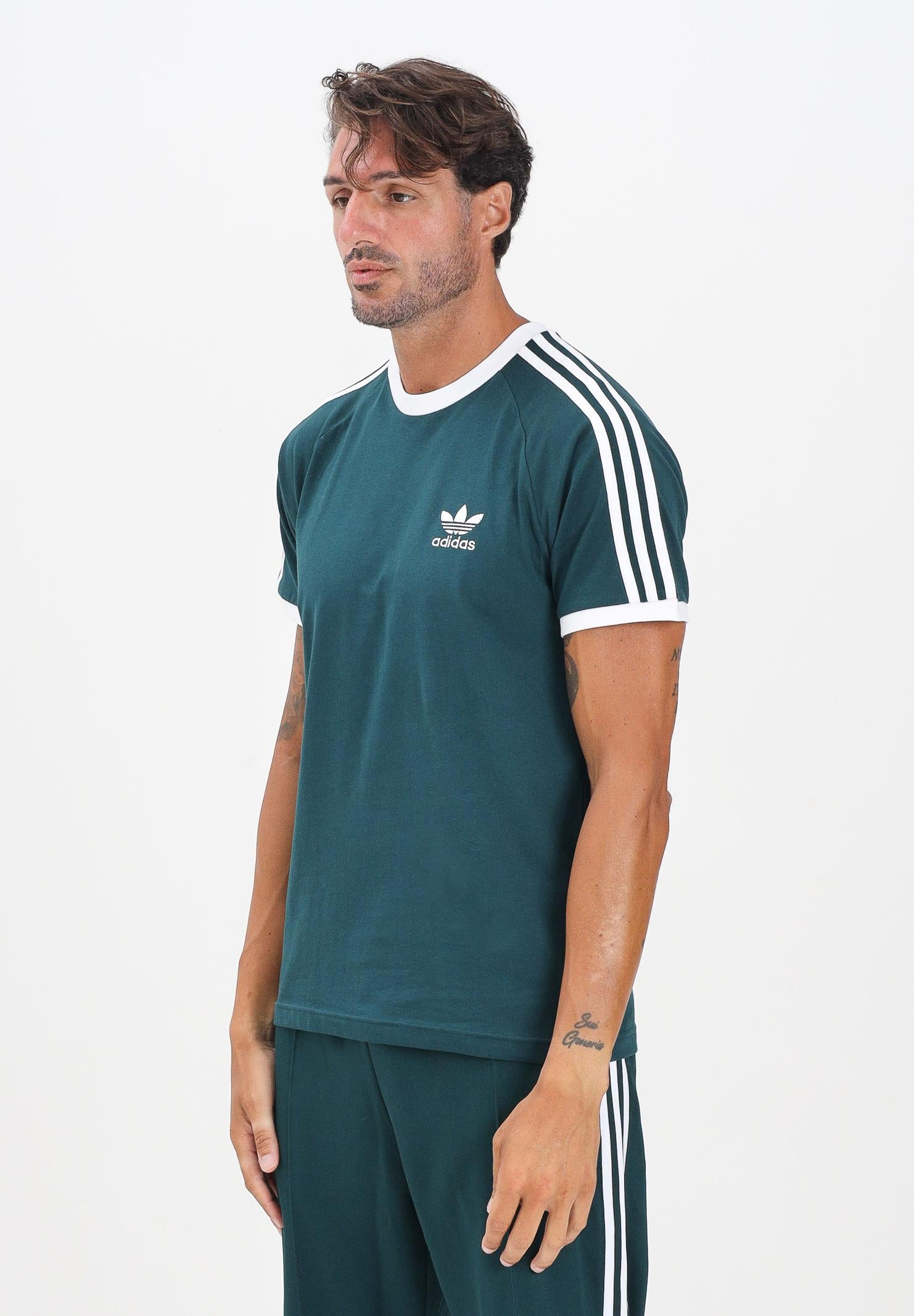 ADIDAS ORIGINALS T-shirt a manica corta Adicolor Classics 3-Stripes verde da uomo JY1374  ADIDAS ORIGINALS 