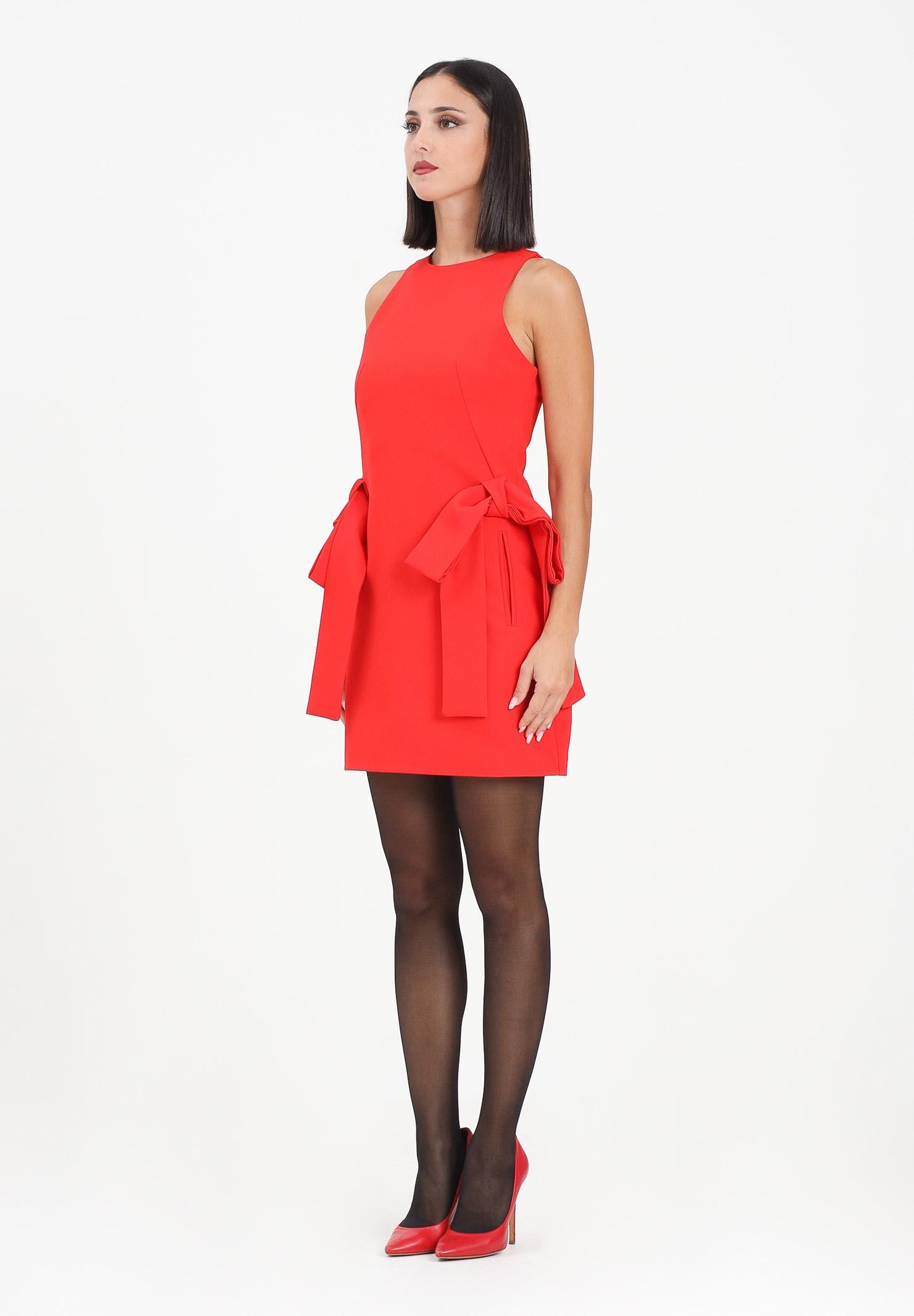 ODI ODI Abito corto Angi rosso da donna con maxi fiocchi ANGRI110W5 Z4 ODI ODI 