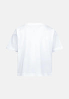 CONVERSE T-shirt a manica corta SIGNATURE CHUCK PATCH BOXY bianca da bambina 369787 001 CONVERSE 