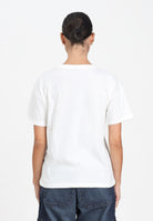 GCDS T-shirt a manica corta bianca per donna e bambina con stampa glitterata TI AMO GCDS B2JW2335BA3 15 GCDS 