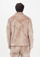 I'M BRIAN Giacca da uomo in velluto a coste color beige effetto tie-dye GIU3463 0025 I'M BRIAN 
