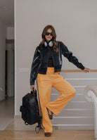 ADIDAS ORIGINALS Pantalone sportivo Adicolor Classic Firebird Loose arancione fluo da donna JY2694 . ADIDAS ORIGINALS 