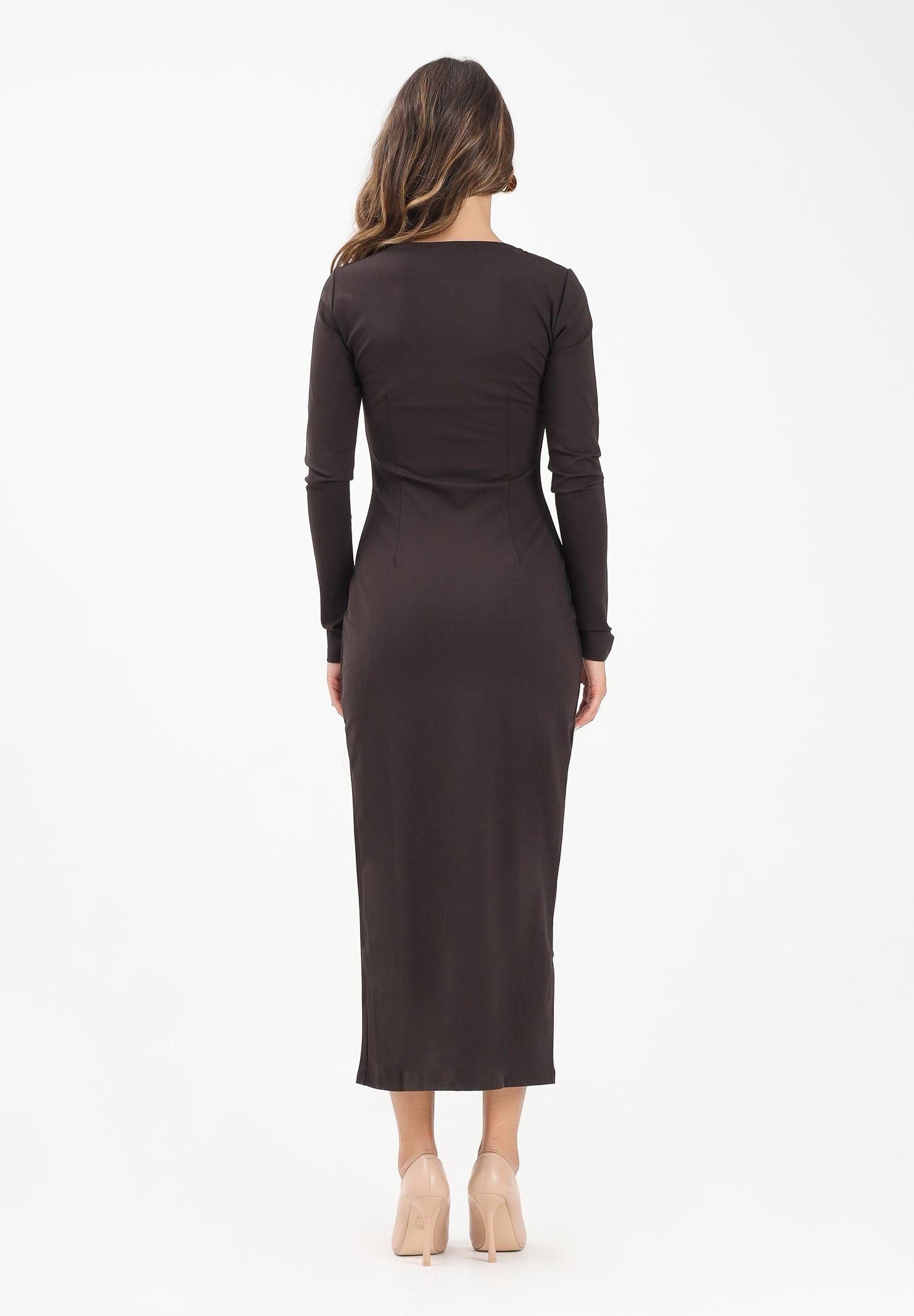 HINNOMINATE Abito midi moro da donna HMABW02063 MA03 HINNOMINATE 