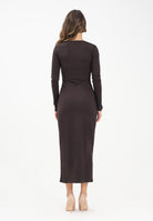 HINNOMINATE Abito midi moro da donna HMABW02063 MA03 HINNOMINATE 