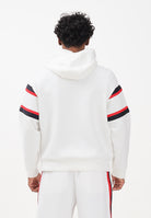ARMANI EXCHANGE Felpa con cappuccio bianca da uomo caratterizzata da righe a contrasto XM001398AF13047 U0009 ARMANI EXCHANGE 