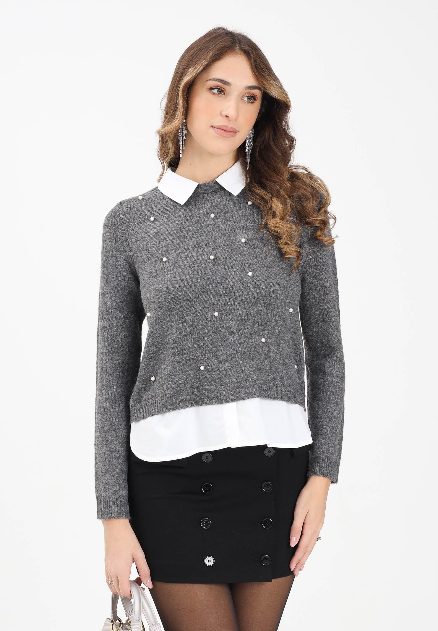 ONLY Maglioncino DOLLY grigio da donna 15353350 MediumGreyMel ONLY 