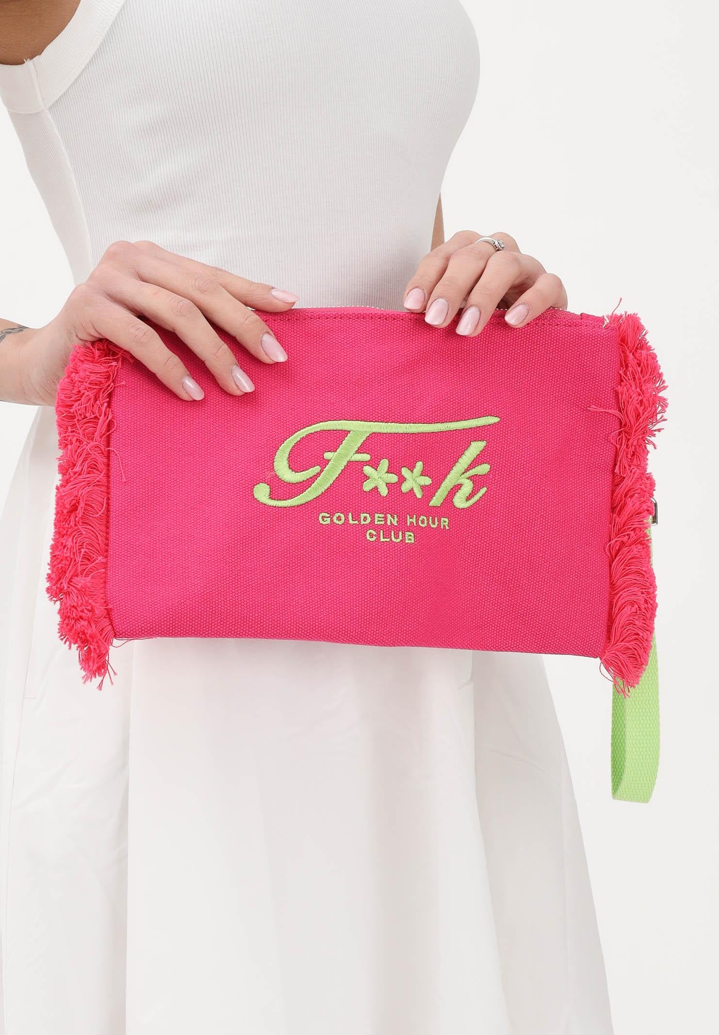 F**K Pochette fucsia da donna con logo FA26-SW0108FX . F**K 