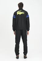 LACOSTE Tuta nera da uomo con maxi stampa sul retro WH4766 7LI LACOSTE 