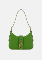 ELISABETTA FRANCHI Borsa a spalla verde da donna con charm<BR/> BS24A62E2 EV3 ELISABETTA FRANCHI 