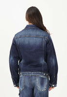 DSQUARED2 Giubbotto di jeans in denim blu per donna, ragazzi e bambini con logo DQ3239D0AFS DQ01 DSQUARED2 