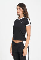 PUMA T-shirt a manica corta T7 nera da donna 632129 01 PUMA 