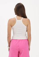 NEW BALANCE Canotta Cotton Racer bianca da donna WT61A83HSST . NEW BALANCE 
