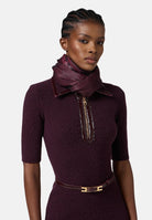 ELISABETTA FRANCHI Pashmina bordeaux da donna con logo SC12F56E2 EA4 ELISABETTA FRANCHI 