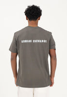 ARMANI EXCHANGE T-shirt a manica corta verde fango da uomo con logo XM002509AF10358 U8144 ARMANI EXCHANGE 
