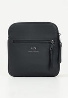 Borsello nero da uomo in ecopelle con logo frontale 952391CC830 00020 ARMANI EXCHANGE 