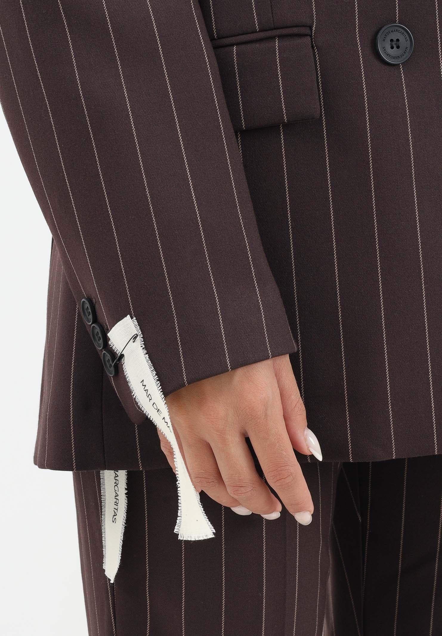 MAR DE MARGARITAS Giacca doppiopetto Helsa moro da donna MMABW01390 MA03 Mar de margaritas 