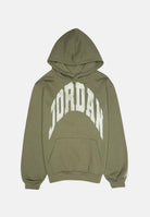 JORDAN Felpa con cappuccio JDB MJ MVP Fleece verde oliva da bambino 95F363 E6F JORDAN 