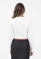TOMMY JEANS Maglioncino girocollo panna da donna con logo DW0DW21690YBH  TOMMY JEANS 
