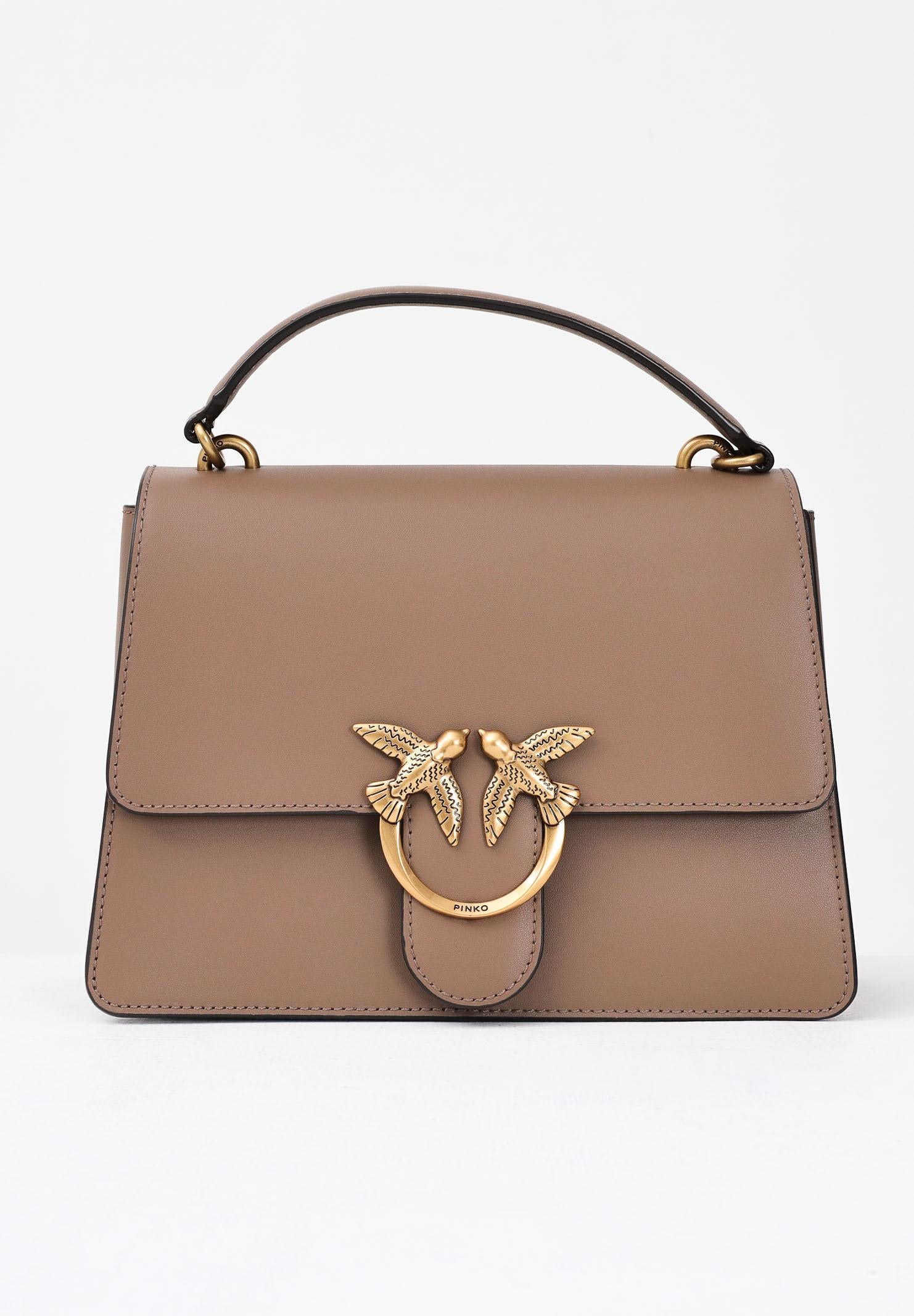 PINKO Borsa a mano Love Bag Top Handle Light marrone da donna 100066A0F1 D01Q PINKO 