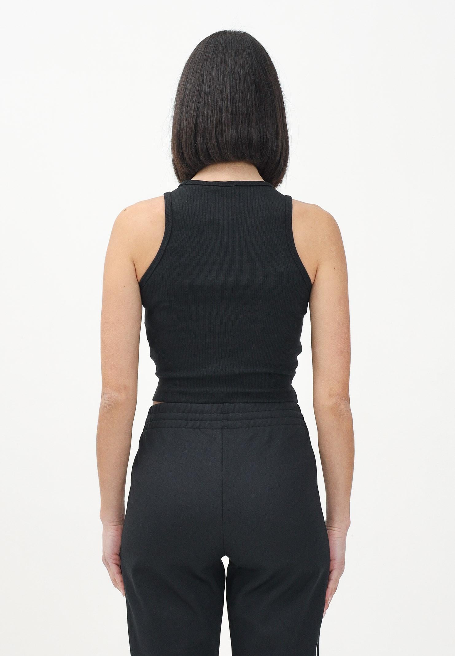 ADIDAS ORIGINALS Canotta Essentials Ribbed nera da donna IW5736  ADIDAS ORIGINALS 