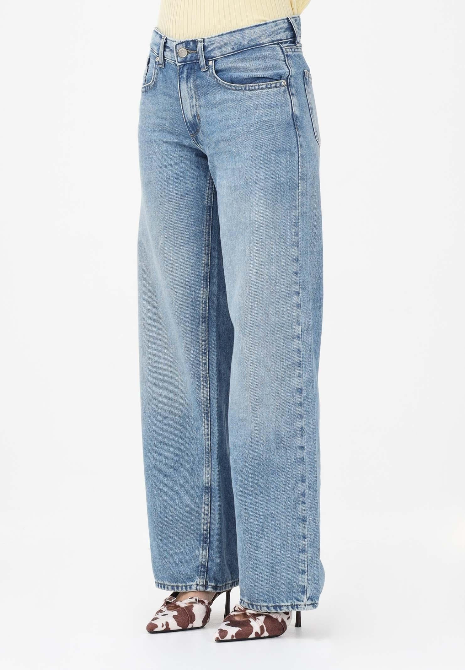 ONLY Jeans wide leg in denim blu medio chiaro da donna 15340011 LIME ONLY 