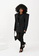 VERSACE JEANS COUTURE Giacca strutturata nera da donna 79HAQ705N0542 899 VERSACE JEANS COUTURE 