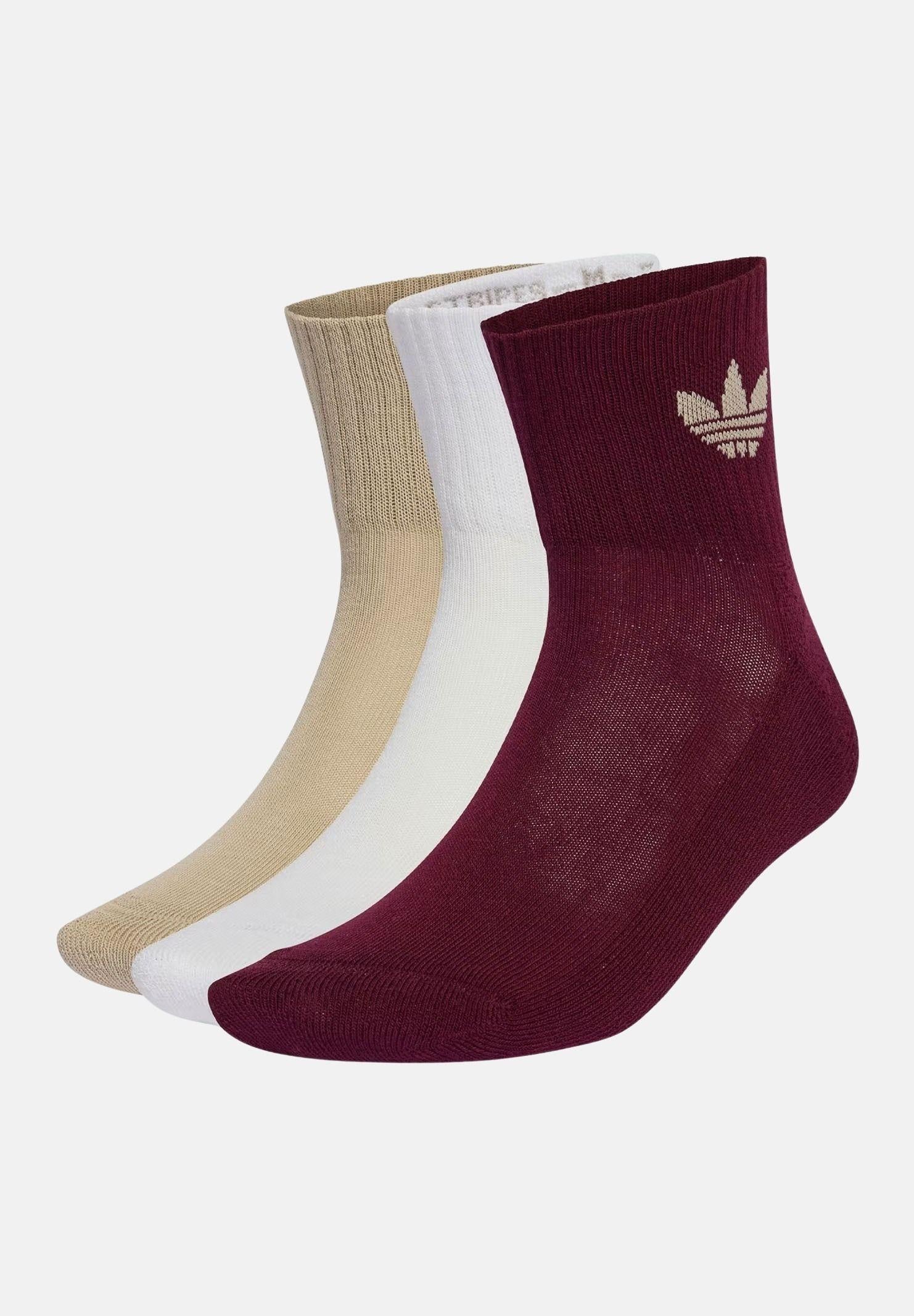 ADIDAS ORIGINALS Calzini Mid (3 paia) multicolore per uomo e donna KD8273 . ADIDAS ORIGINALS 