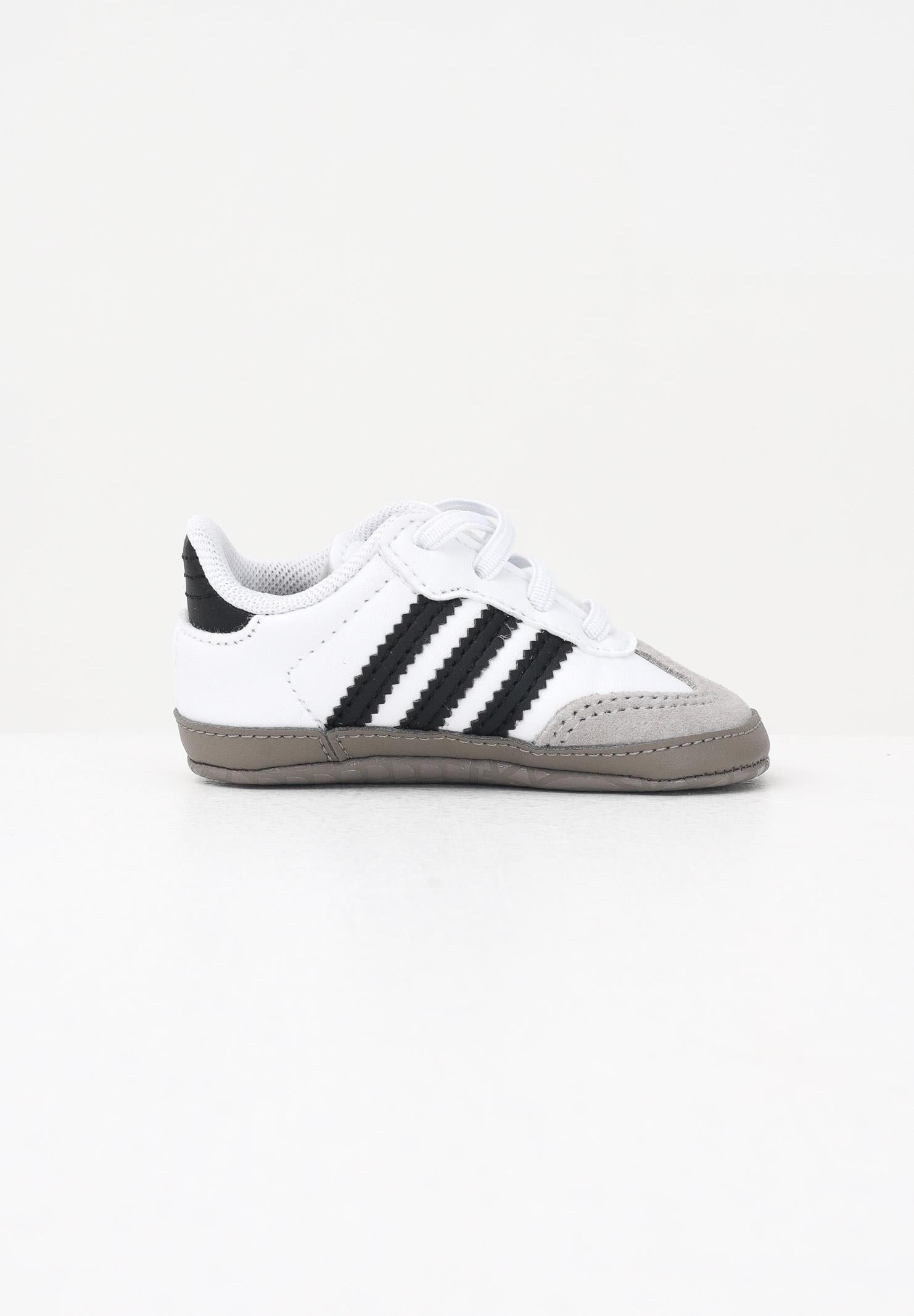 ADIDAS ORIGINALS Scarpe da culla Samba bianche e nere da neonato JI2758 . ADIDAS ORIGINALS 